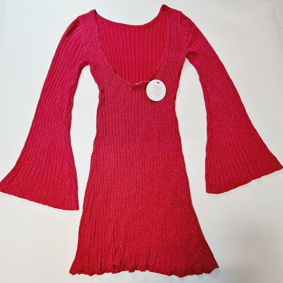 MORE TO COME Meira Mini Dress in Pink Metallic Medium - Picture 11 of 11